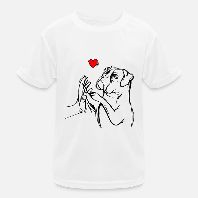 Boxer Chien T-shirt sport Enfant