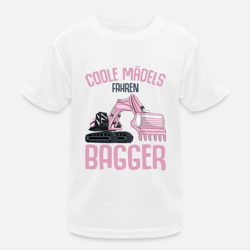 Bagger Mädchen Kinder Funktions-T-Shirt