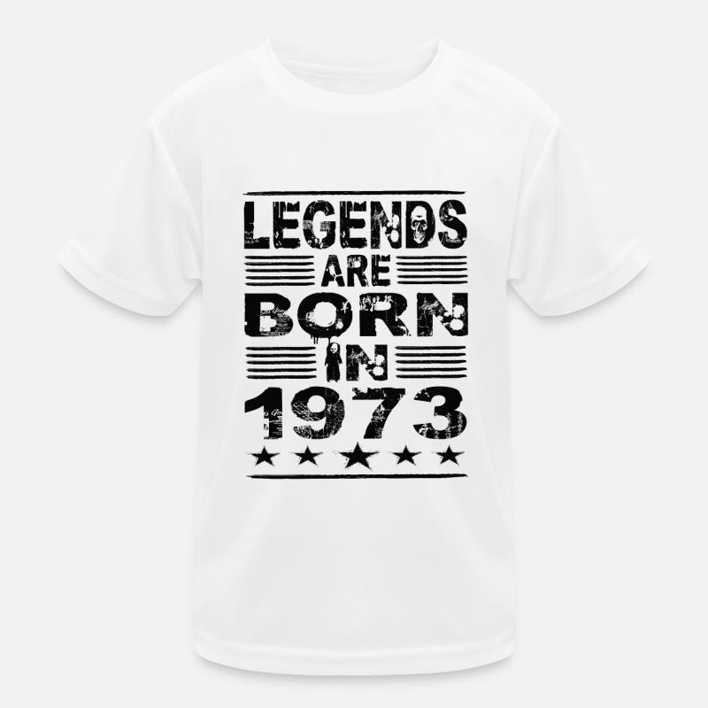 Legends are born in 1973 Kids Functional T-Shirt
