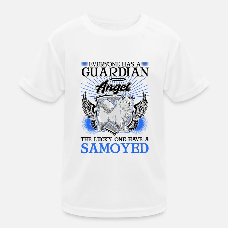 Samojede Schutzengel Schlittenhund Samojeden Kinder Funktions-T-Shirt