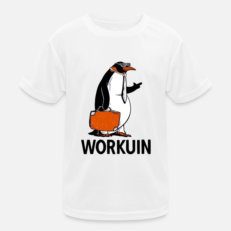 Business Penguin Job Workers Workuin Workers Kids Functional T-Shirt
