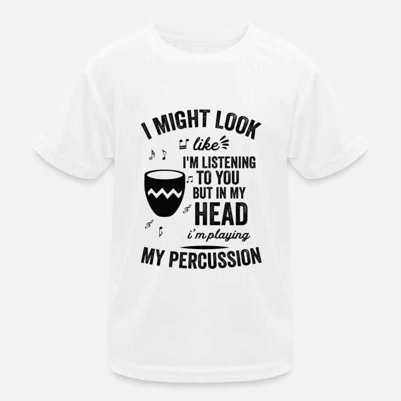 J’ai l’air d’écouter des percussions T-shirt sport Enfant