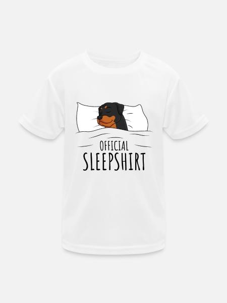 Rottweiler - Kinder Funktions-T-Shirt - Weiß - Vorne