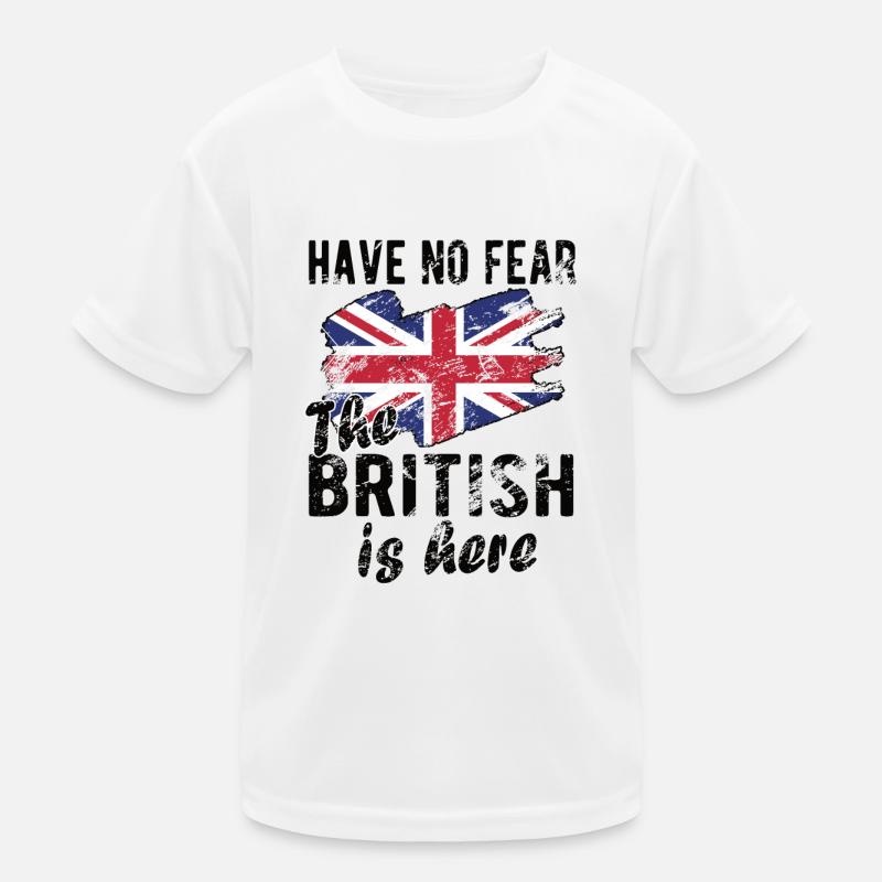 British Great Britain Origine Drapeau britannique T-shirt sport Enfant