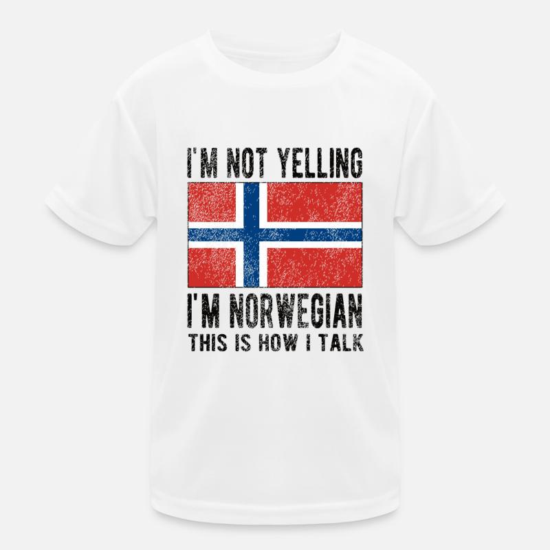 Norwegian Norway Origin Norwegian flag Kids Functional T-Shirt