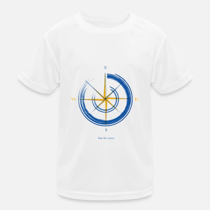 Kompass mitHimmelsrichtungen. Kinder Funktions-T-Shirt