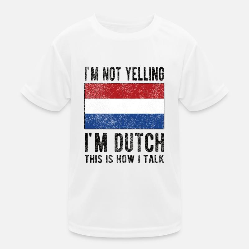 Dutch Netherlands Dutch flag Kids Functional T-Shirt