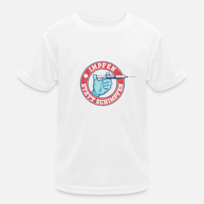 Impfen statt Schimpfen Kinder Funktions-T-Shirt