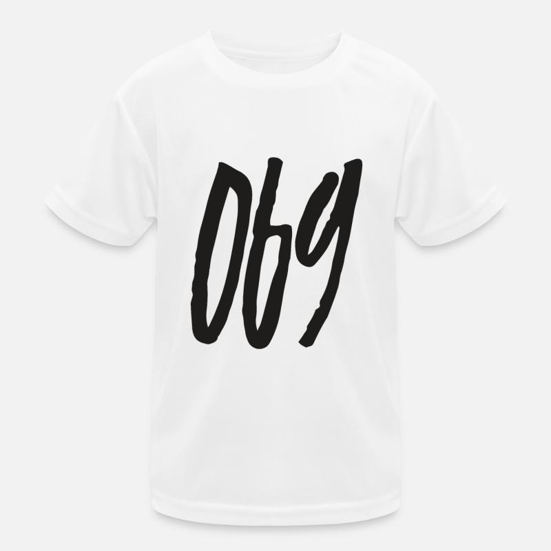 069 Area code Frankfurt am Main Kids Functional T-Shirt