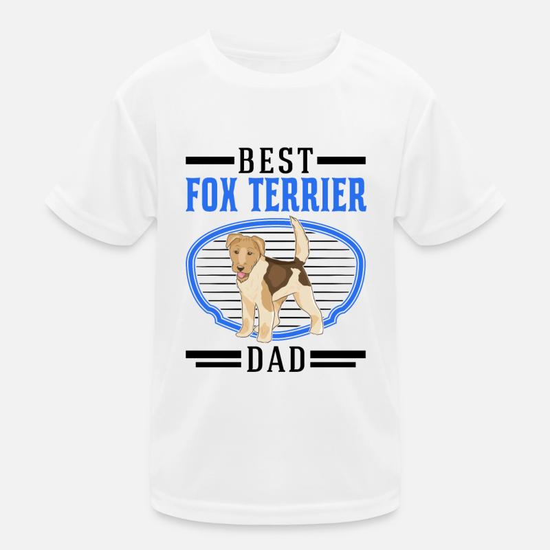 Best Foxterrier Dad Kinder Funktions-T-Shirt