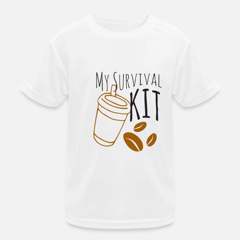 Le kit de survie au café T-shirt sport Enfant