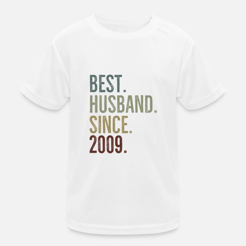 Bester Ehemann seit 2009 Kinder Funktions-T-Shirt
