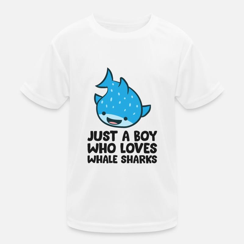Juste un garçon qui aime les requins-baleines T-shirt sport Enfant