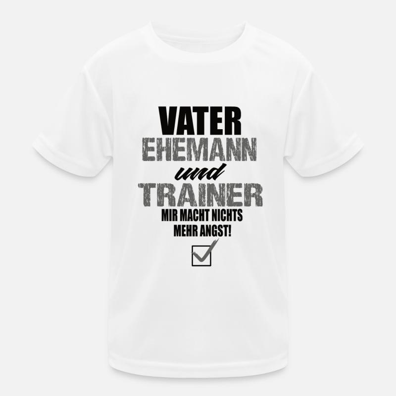 Vater Ehemann und Trainer Kinder Funktions-T-Shirt