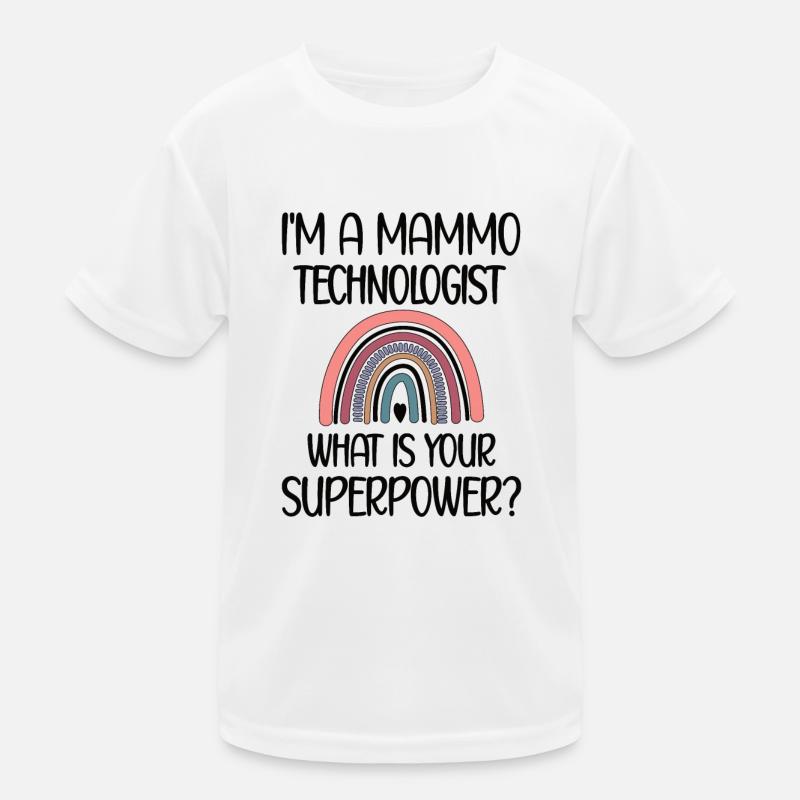 Mammo Tech Anerkennung Mammographie Techniker Kinder Funktions-T-Shirt