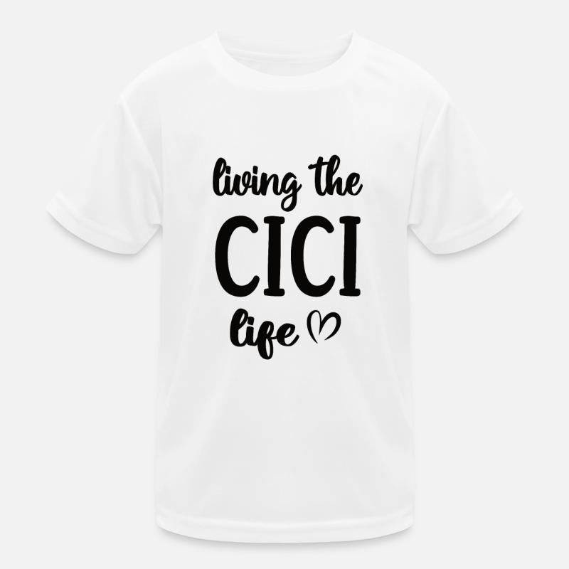 Beste Cici Oma Muttertag Cici Großmutter Kinder Funktions-T-Shirt