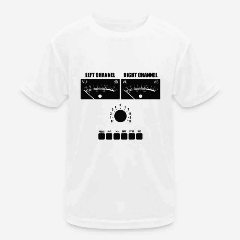 VU Meter Cassettes Tape Face Kids Functional T-Shirt