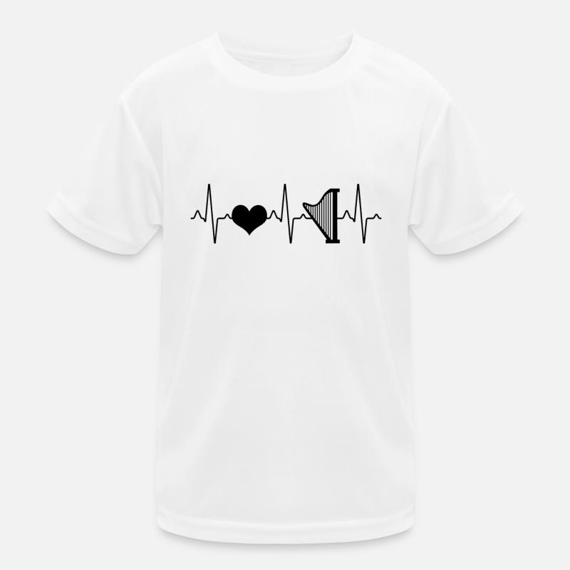 Harfe Instrument Kinder Funktions-T-Shirt