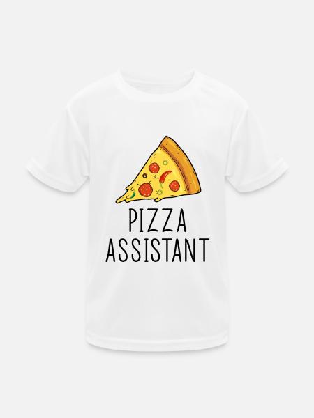 Pizza Assistant Matching Dad and Baby - Kinder Funktions-T-Shirt - Weiß