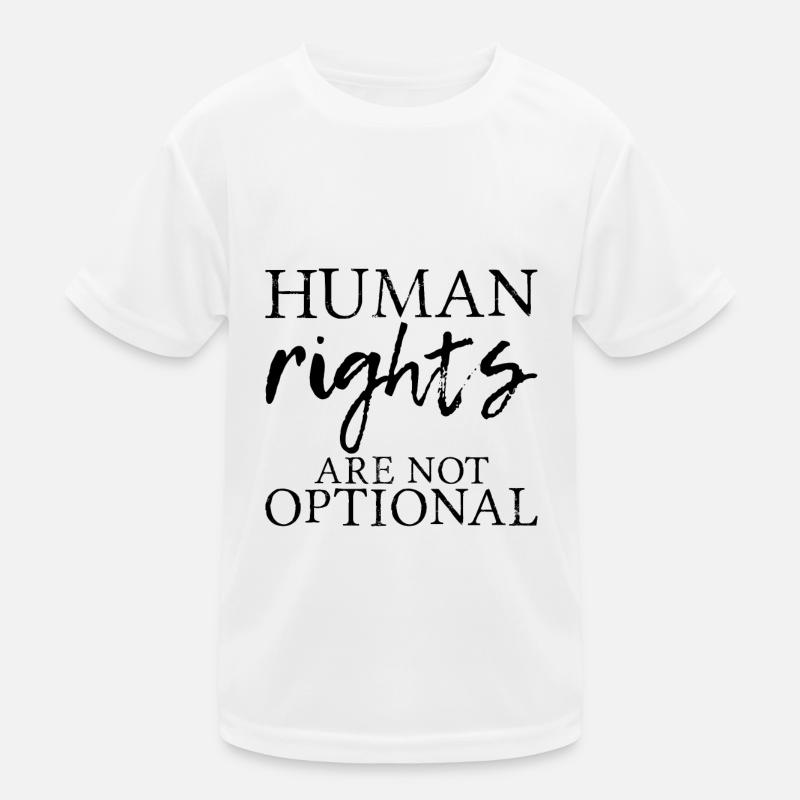 Human Rights Are Not Optional 7 Kids Functional T-Shirt
