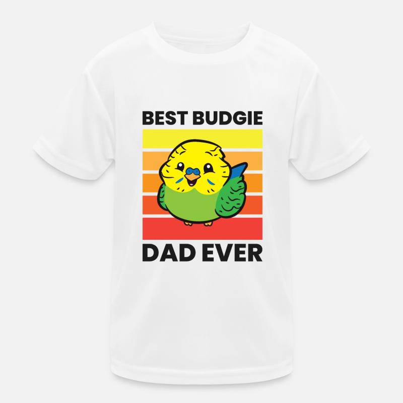 Budgerigar owner Dad Bester Kids Functional T-Shirt