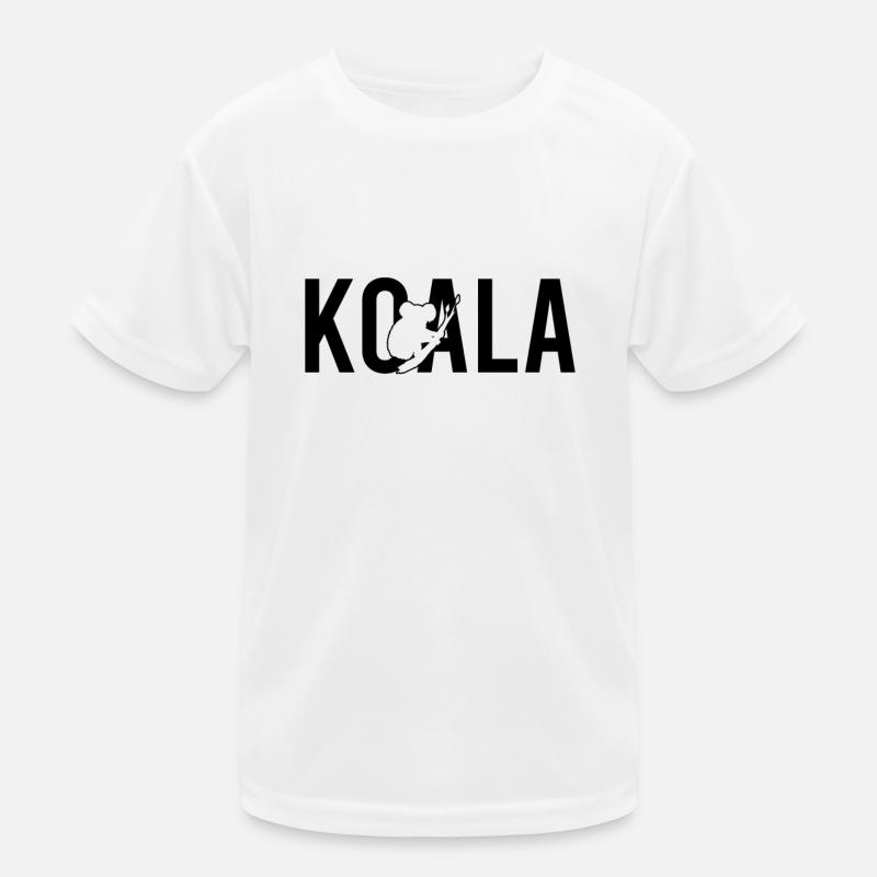 Koala - Kinder Funktions-T-Shirt - Weiß