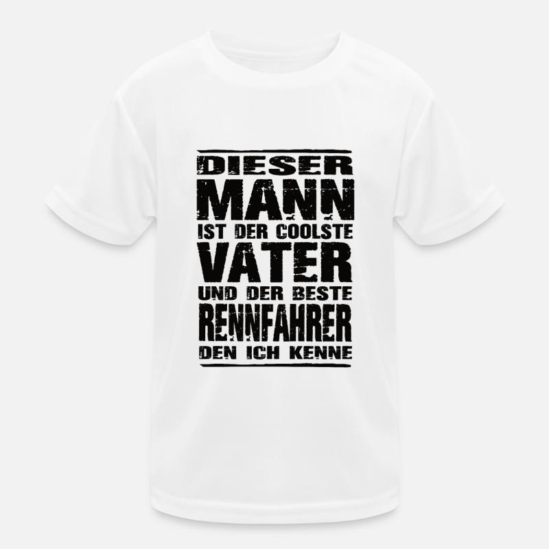 Rennfahrer Kinder Funktions-T-Shirt