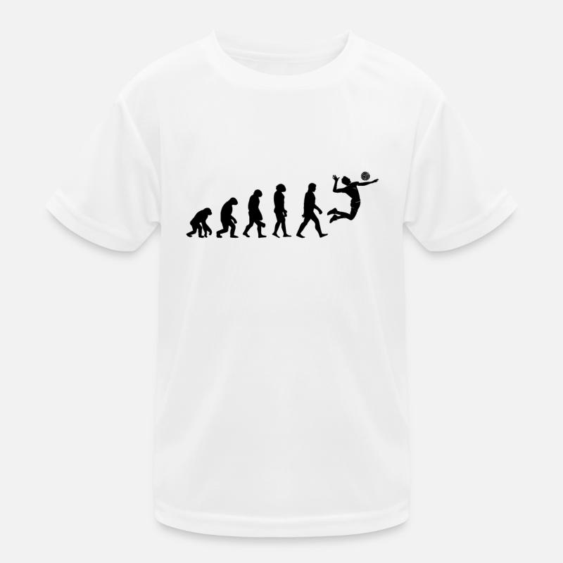 Evolution des Handballsports Handballspieler Geschenk Kinder Funktions-T-Shirt