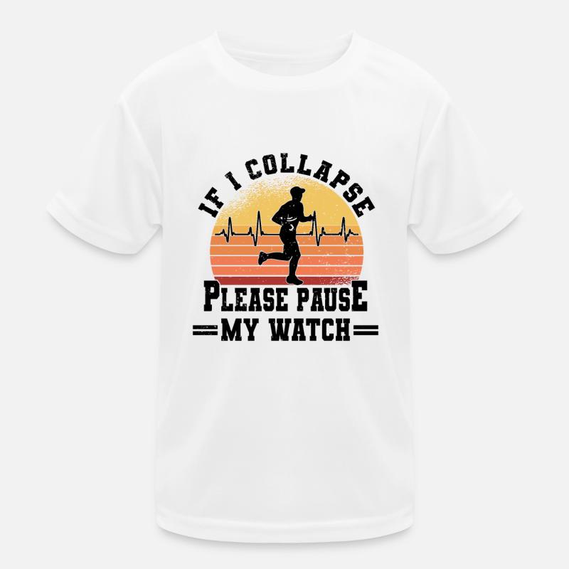 Coureurs de marathon courant semi-marathon disant T-shirt sport Enfant