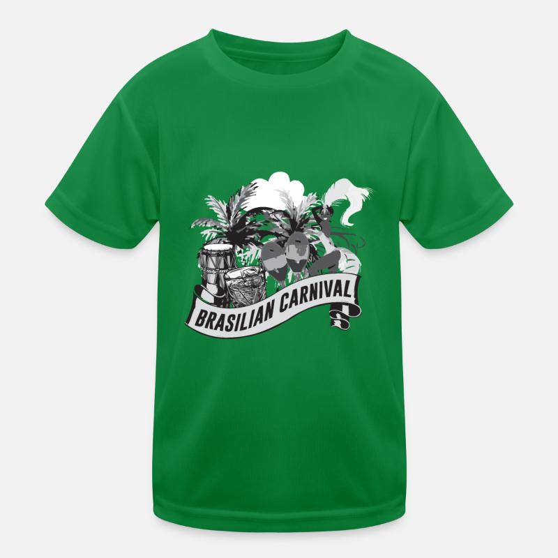 Brasilien Kinder Funktions-T-Shirt