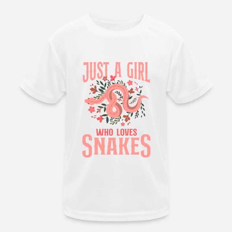 Snake Serpent Flower Floral Just A Kinder Funktions-T-Shirt