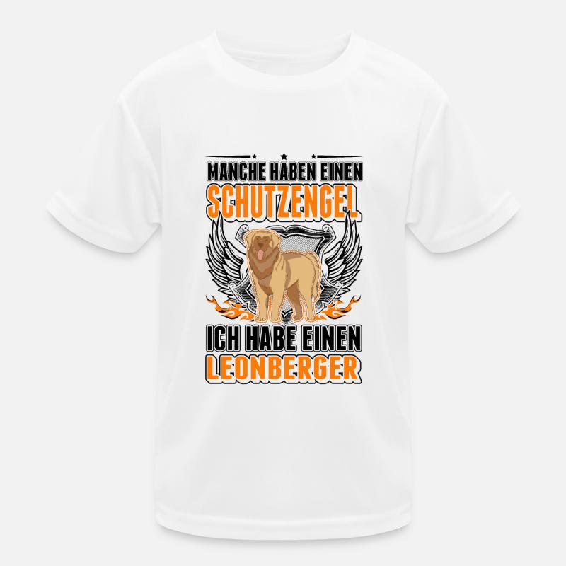 Leonberger Schutzengel Kinder Funktions-T-Shirt