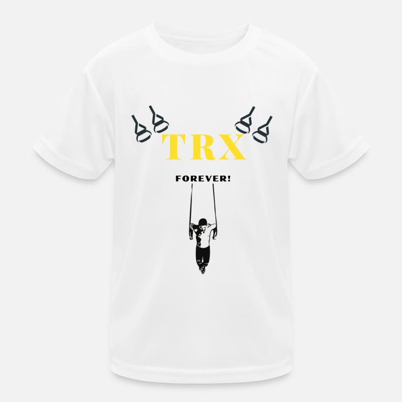 TRX forever Training Geschenkidee Training - Kinder Funktions-T-Shirt - Weiß