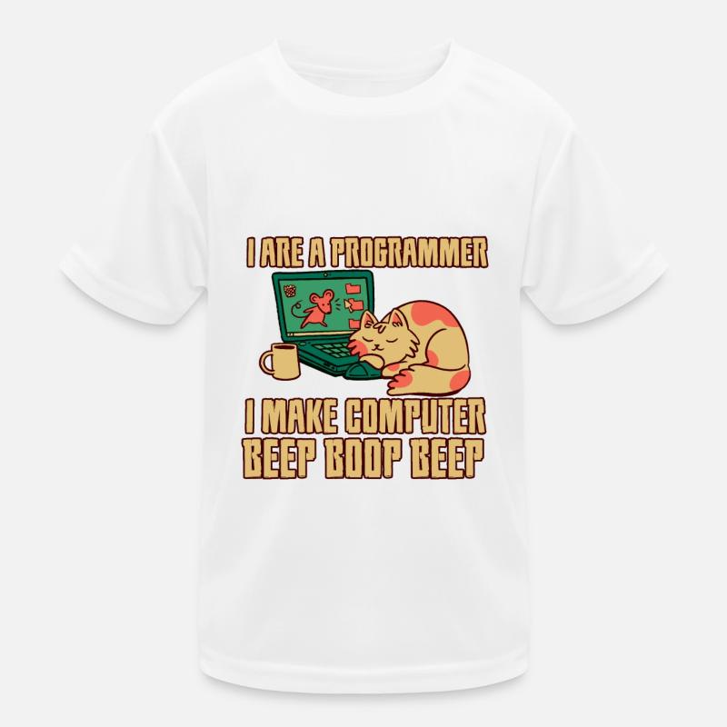 I Are A Programmer I Make Computer Beep Boop Beep Kids Functional T-Shirt