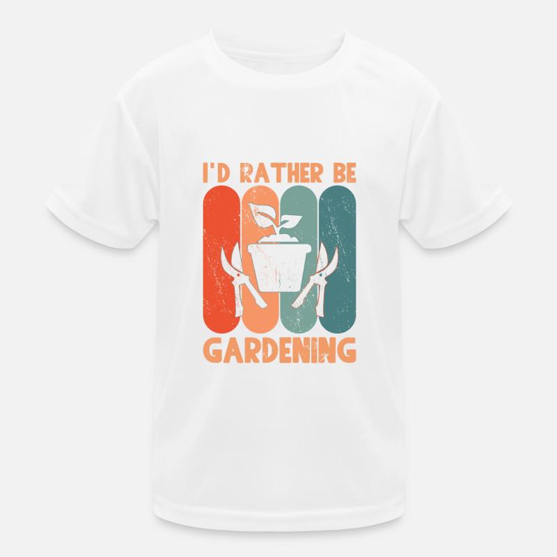Id rather be gardening Kids Functional T-Shirt