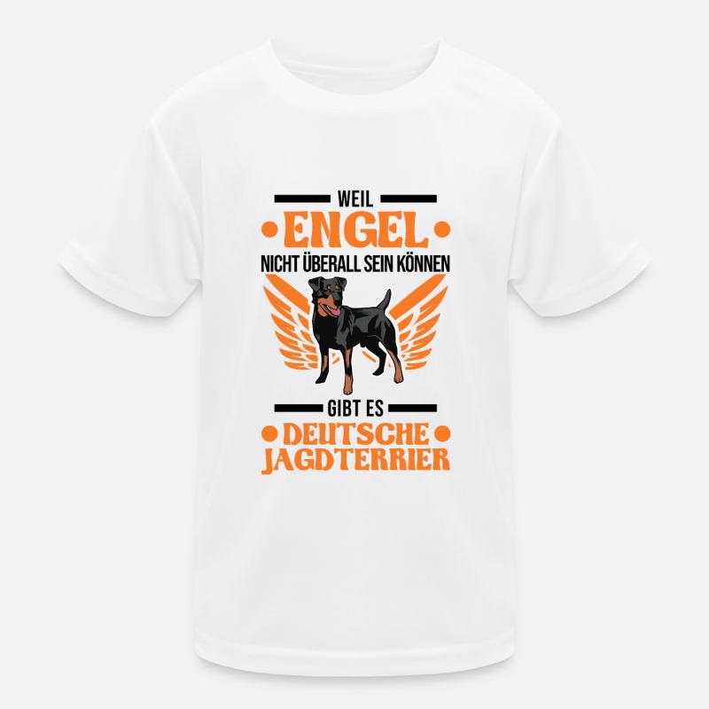 Deutscher Jagdterrier Engel Kinder Funktions-T-Shirt