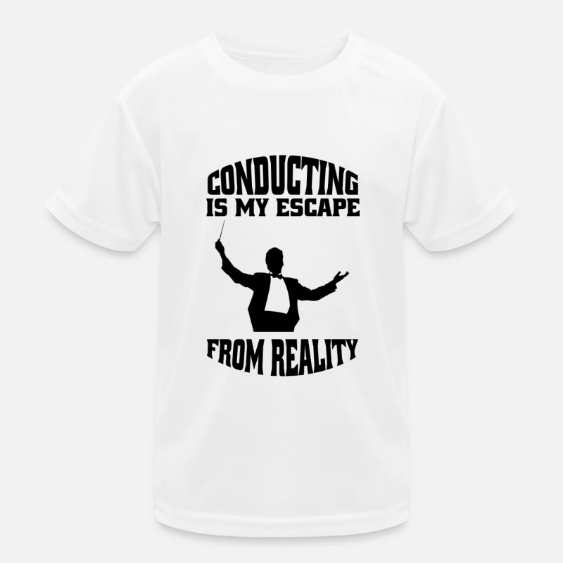 Dirigenten Dirigent Musik Geschenk Dirigieren - Kinder Funktions-T-Shirt - Weiß