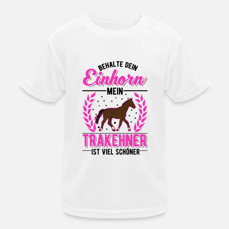 Trakehner Einhorn Trakehner Geschenk Kinder Funktions-T-Shirt