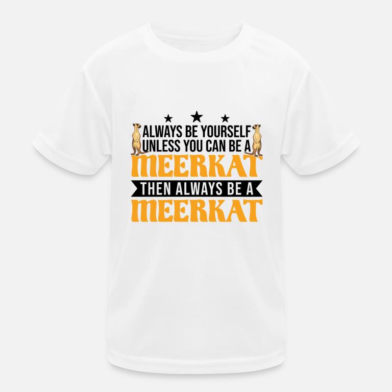 Erdmännchen Meerkat Kinder Funktions-T-Shirt