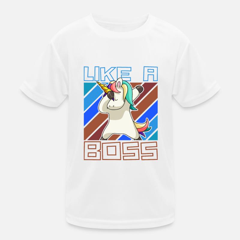 Comme un patron - Drôle de licorne Dabbing Saying T-shirt sport Enfant