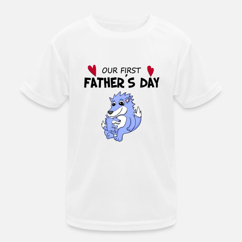 Father's Day Gift - Our First Father's Day Kids Functional T-Shirt