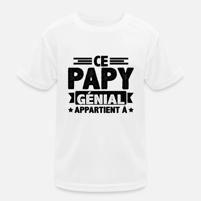 Ce papy génial appartient à [NOM] T-shirt sport Enfant