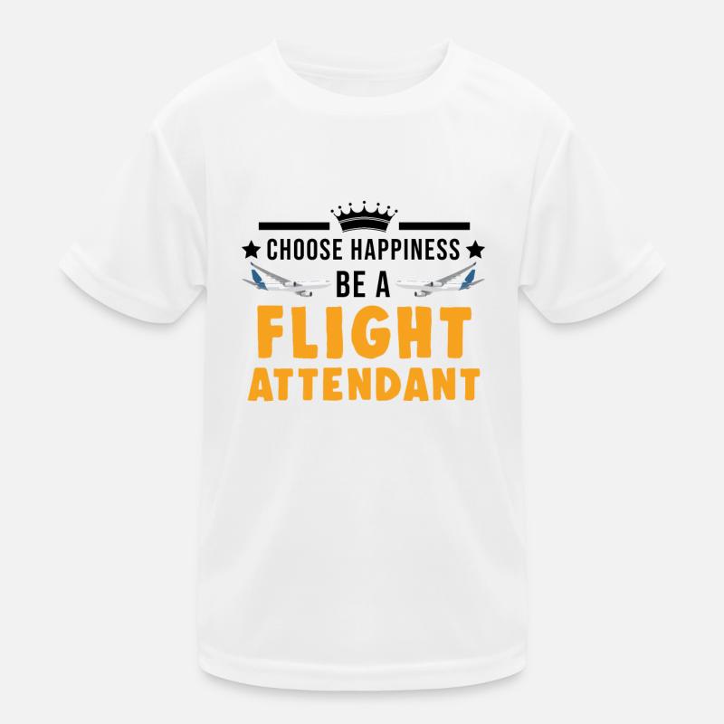 Flight Attendant Gift Flight Attendant Kids Functional T-Shirt