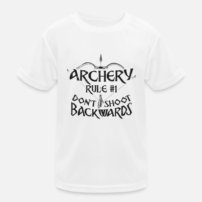 Archery Bow Archer Compound Bow - Kinder Funktions-T-Shirt - Weiß