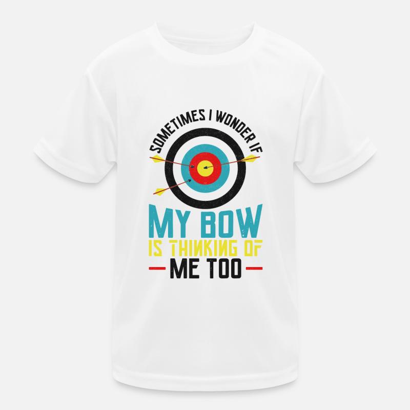 Archery Bow Archer Vintage Target Kids Functional T-Shirt