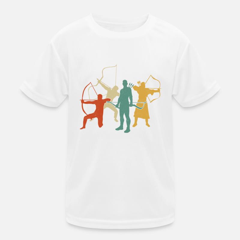 Archery Bow Archer Retro Vintage Kinder Funktions-T-Shirt