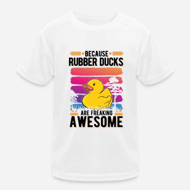 Rubber Duck Gift Squeaky Duck Bathing Duck Kids Functional T-Shirt