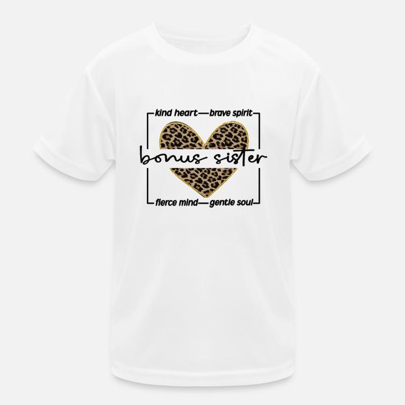 Bonus-Schwester Geschenk Beste Stiefschwester Kinder Funktions-T-Shirt