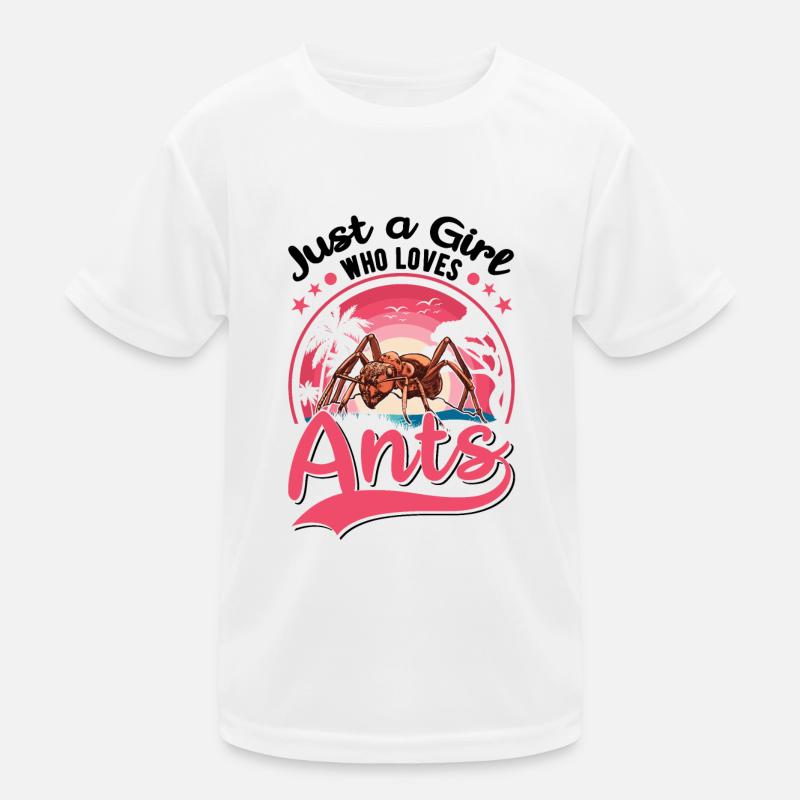 Fourmis Fille Fourmis Ferme fourmis Fourmis de feu T-shirt sport Enfant