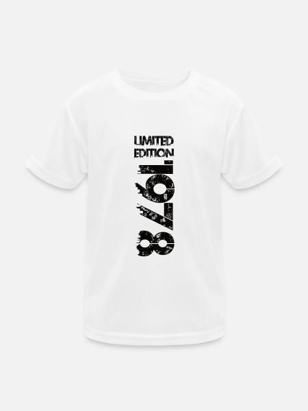 Limited Edition 1978 - Kinder Funktions-T-Shirt - Weiß